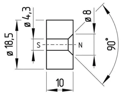 Produktbild von Schmersal Magnet BP 10 101057531