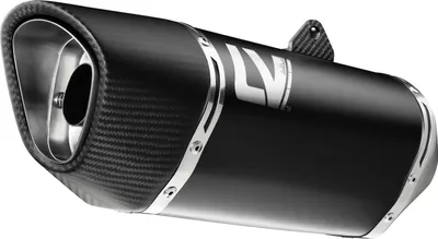 Immagine prodotto di Silenziatore LeoVince LV-14 R Black Edition omologato, acciaio inossidabile nero, terminale in carbonio e paracalore, compatibile con Honda CB 1000 Hornet / SP, anno di produzione 2025-2026, E5+