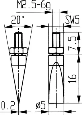 Produktbild von Käfer Messeinsatz aus Stahl . 20/ 5,0 mm