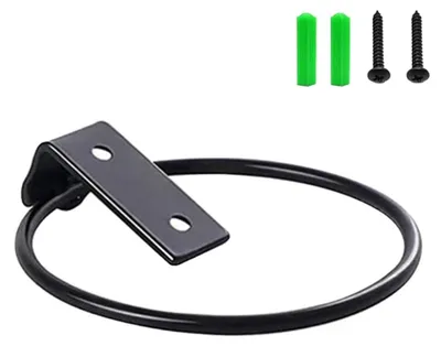 Image de Support mural pour plante - Support pliable - Noir - 101,6 mm, 127 mm, 152,4 mm ou 203,2 mm - Suspension pour plantes et fleurs