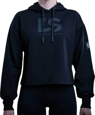 Produktbild von Dunkelschwarz Damen Hoodie oversize W-3 DSFULL PLA black - L