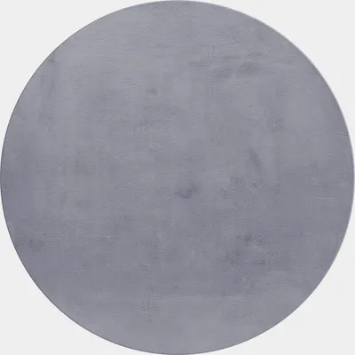 Produktbild von Hochflor Teppich POUFFY Grau 200 cm Rund