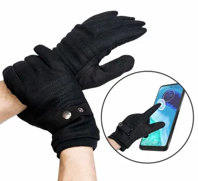 Imagen del producto de Guantes para hombre, modelo R-RMM-01, talla única, color negro