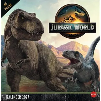 Obrázek produktu pro Kalendář Jurassic World v brožované vazbě 2027