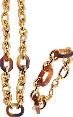 Produktbild von Akzent Edelstahl Schmuckset (Kette mit Anhänger & Armband)
