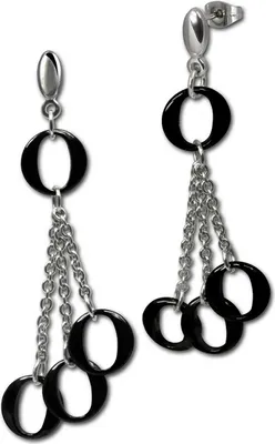 Imagen del producto de Aretes de mujer, color plateado, brillante, modelo D2ESOX02S