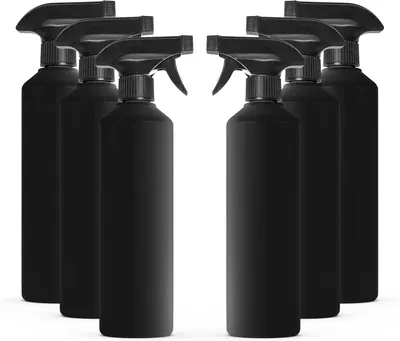 Produktbild von Leere Kunststoff-Wassersprühflaschen zur Reinigung, 500 ml, mit Handauslöser, für Gartenarbeit und Hausreinigung, robust, industriell und nachfüllbar, 6 Stück