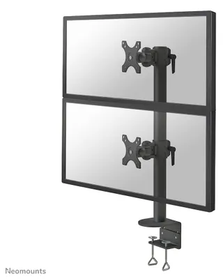 Produktbild von Neomounts FPMA-D960DVBLACKPLUS Monitorarm 17-49" - vertikale Montage, Klemme, 15 kg, 43,2 cm (17"), 124,5 cm (49"), 100 x 100 mm, Schwarz