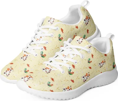 Produktbild von Mr. & Mrs. Panda Sneaker Damen Kuh Größe 40 - Gelb - Geschenk, Träume, Hof, Frauen, Bauernhof, Milch, Landwirt, Schwarz, Sportschuh, Spruch, Laufschuh, Kühe
