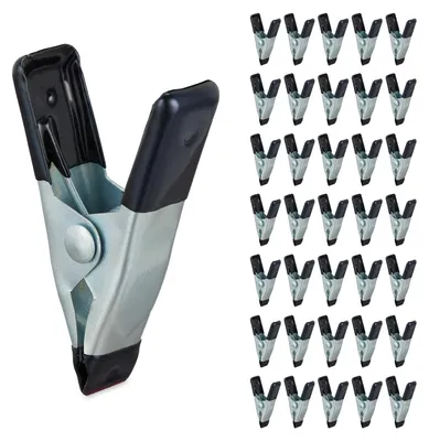 Produktbild von Klebeklammer Leimzwinge Klemme - Klein - Schwarz - 36 Stück - Spannweite 20 mm