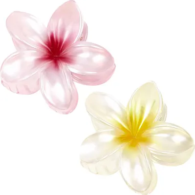 Produktbild von Haarspangen-Set - Große Blumen-Haarclips für Haarstyling (2 Stück)