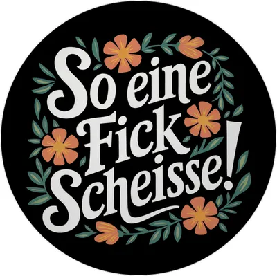 Produktbild von So eine Fickscheisse Blumensprache Magnet mit Flaschenöffner rund