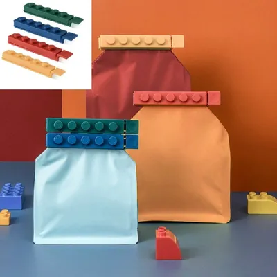 Zdjęcie produktu dla Klipsy do zamykania klipsy do żywności 4 sztuki klipsy do torebek kolorowy blok kuchenny