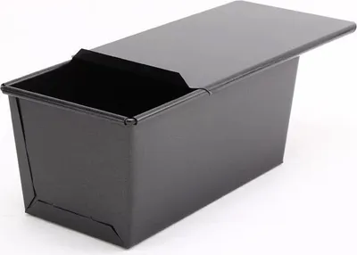 Produktbild von 2er Set Brotbackform mit Deckel, 450 g Toast Brotbackform Antihaft Schwarz Kastenform Brot für Toast und Brot