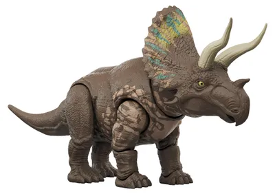 Produktbild von Mattel Jurassic World Eotriceratops Dinosaurier-Spielzeugfigur mit Wutattacken