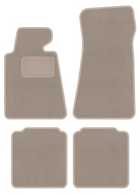 Productafbeelding van Velours automatten voor BMW 7 E32 1986-1994 – 4-delig, beige, op maat – Wielganizator LUX