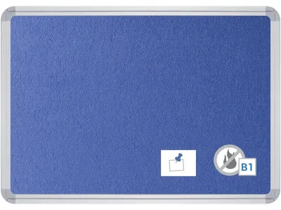 Produktbild von Pinntafel Filz schwer entflammbar B2000xH1200xT22mm blau