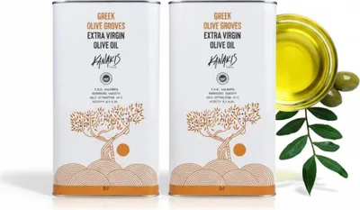 Produktbild von Kanakis | Olivenöle 2x3 L - Kaltgepresst - Fruchtiger Duft - Aus Griechenland - EV Classic - Natives Olivenöl Extra - milder Geschmack - Frisch