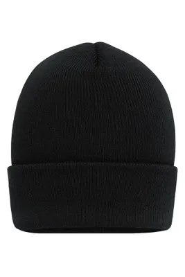 Produktbild von Klassische Strickmütze mit extra breitem Umschlag black, Gr. one size