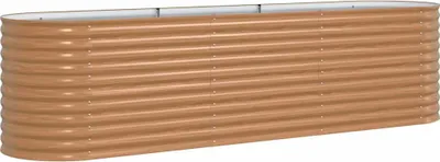 Image de vidaXL Lit surélevé Marron 320 x 80 x 81 cm Acier