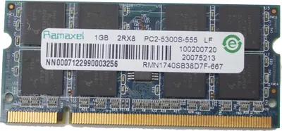 Immagine prodotto di Ramaxel Rmn1740sb38d7f-667, 1GB, PC2, DDR2, 667MHz, modulo RAM SODIMM | Memoria per notebook PC2-5300s