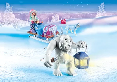 Image de PLAYMOBIL 9473 Troll des neiges avec traîneau