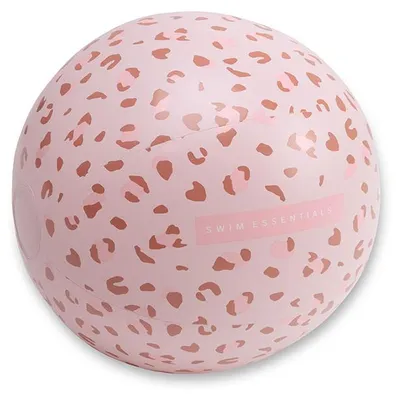 Produktbild von Swim Essentials aufblasbarer Strandball 51 cm mit Panther-Motiv in Hellrosa