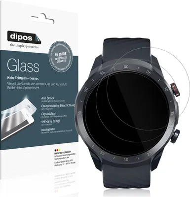 Produktbild von 2x Schutzfolie für Xiaomi Mibro A2 - Anti-Shock 9H Folie dipos Glass Kunststoffglas