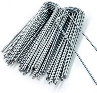Immagine prodotto di Ancoraggio per terreno - Ancoraggio in acciaio inossidabile - Per il fissaggio di teli antierbaccia o per uso da campeggio - 200x40 mm - Ø 2,5 mm - Acciaio inossidabile - 50 pezzi