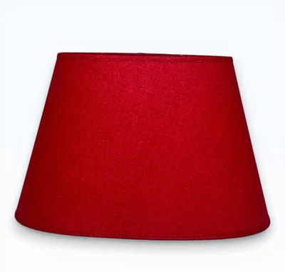 Produktbild von Light & Living Lampenschirm, E27, aus echtem Leinen in Rot, oval, Ø 23/35 cm, Höhe 22 cm