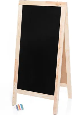 Produktbild von Kundenstopper  59 x 125cm Große Holzrahmen Natur Werbetafel Dekorativ