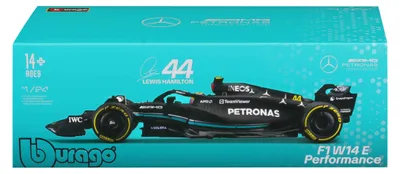 Productafbeelding van BBURAGO Mercedes-AMG Petronas Formula One Team F1, model van een sportauto, samengesteld, 1:24, Mercedes AMG F1 W14 E, geschikt voor elk geslacht, metaal, kunststof