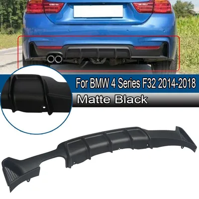 Zdjęcie produktu dla Tylny dyfuzor, kompatybilny z i sportowymi coupé, bezpośredni zamiennik, czarny matowy