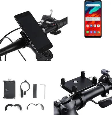 Produktbild von K-S-Trade Handyhalterung für das Fahrrad kompatibel mit Blackview A80 Pro Halter Lenkstange Fahrradhalterung Motorrad Bike Mount Befestigung