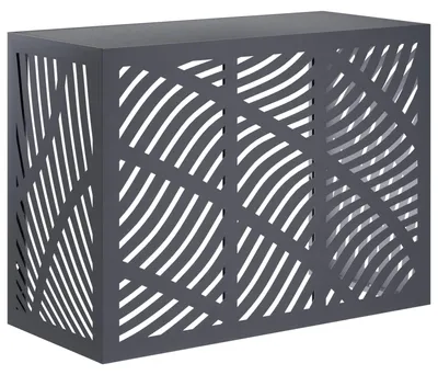 Zdjęcie produktu dla vidaXL Osłona klimatyzacji antracytowa 110 x 50 x 80 cm stalowa