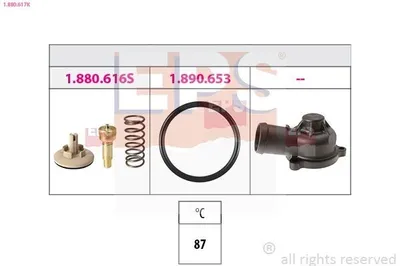 Produktbild von EPS Thermostat Kühlmittel 87°C für VW Golf V Schrägheck (1K1) POLO (9N) Polo Schrägheck (6R1, 6C1) TOURAN (1T1, 1T2) Passat Variant (3C5)