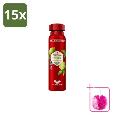 Productafbeelding van 15 x Old Spice Deospray Citron - 150 ml - Voordeelverpakking - 15 stuks