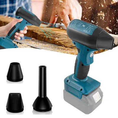 Produktbild von Akku Laubbläser Mini Kabelloser Laubbläser kompatibel für Makita 18V Batterien 4 einstellbare Geschwindigkeiten, für Blasen Auto Computer (onhe akku)
