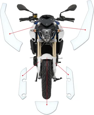 Produktbild von Lackschutzfolie Steinschlagschutz passend für BMW F800 R 2015+