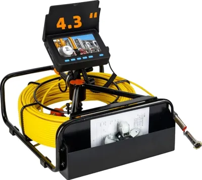 Immagine prodotto di Telecamera per l'ispezione dei tubi fognari, schermo HD da 4,3", impermeabile IP68, 23MM DVR, 30M
