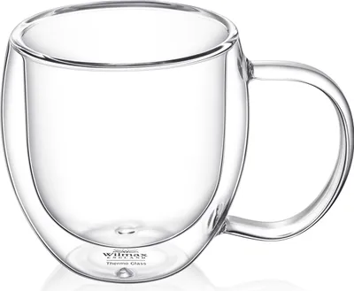 Produktbild von Wilmax Doppelwandiger Glasbecher 250 ml Transparent WL-888746/A