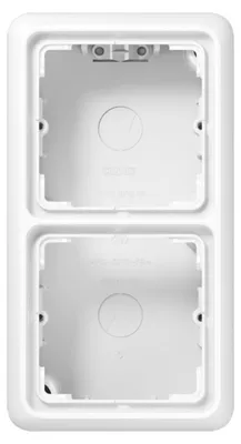 Productafbeelding van JG CD 500 afdekplaat met frame CD582AWW, alpinweiß, 2-voudig