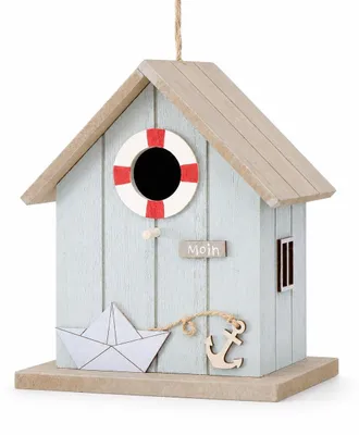 Produktbild von Boltze Vogelhaus Filono Moin maritim, MDF-Holz, 12 x 15 x 18 cm