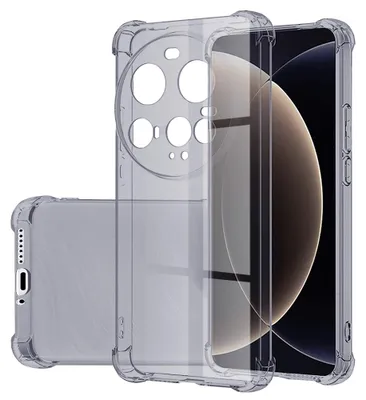 Produktbild von Techsuit – Stoßfeste transparente Silikon-Schutzhülle für Xiaomi 15 Ultra – rauchschwarz