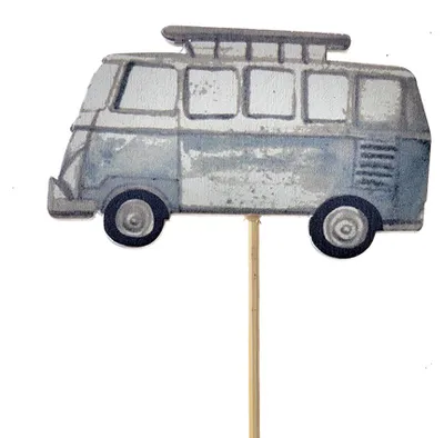 Image de Clayre & Eef Fiche de plante Bus 27 cm Gris Bois