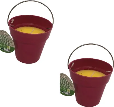 Produktbild von Citronella Kerze 10cm Topf Außen Zitronenduft Mückenschutz Insekten