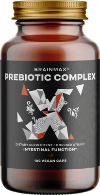 Obrázok produktu pre BrainMax Prebiotic Complex, prebiotická zmes, organický, 100 rastlinných kapsúl
