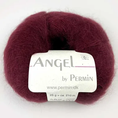 Zdjęcie produktu dla Angel by Permin – Luksusowa przędza z moheru i jedwabiu kid (70/30) (28 bordowy)