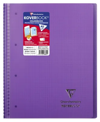 Produktbild von Clairefontaine Koverbook Collegeblock A4 kar 80Bl