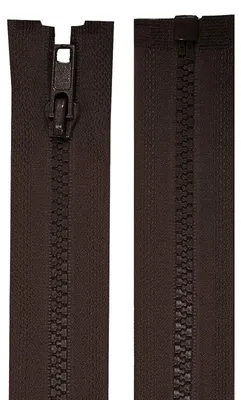 1 Reißverschluss Profil 5mm 40 cm teilbar, Autolock, schokobraun